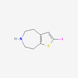 molecular formula C8H10INS B14847935 2-Iodo-5,6,7,8-tetrahydro-4H-thieno[2,3-D]azepine 