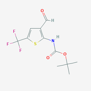 Tert-butyl 3-formyl-5-(trifluoromethyl)thien-2-ylcarbamate