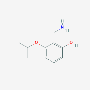 molecular formula C10H15NO2 B14847949 2-(Aminomethyl)-3-isopropoxyphenol 