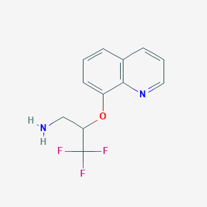 3,3,3-Trifluoro-2-(quinolin-8-yloxy)-propylamine