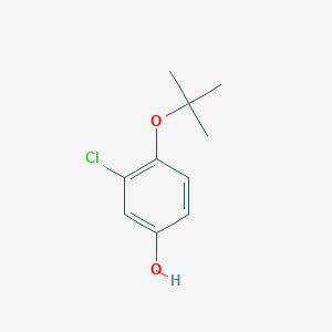 molecular formula C10H13ClO2 B14847998 4-(Tert-butoxy)-3-chlorophenol 