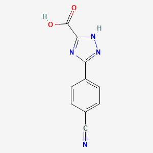 5-(4-Cyanophenyl)-4H-1,2,4-triazole-3-carboxylic acid