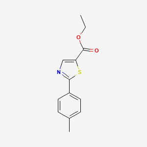 molecular formula C13H13NO2S B14848066 2-P-Tolyl-thiazole-5-carboxylic acid ethyl ester 