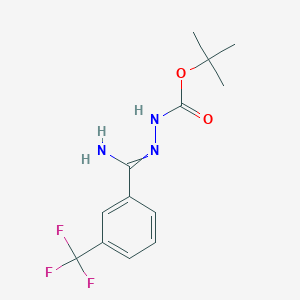 Tert-butyl 2-(imino(3-(trifluoromethyl)phenyl)methyl)hydrazine-1-carboxylate