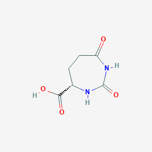 molecular formula C6H8N2O4 B14848093 (4S)-2,7-dioxo-1,3-diazepane-4-carboxylic acid 