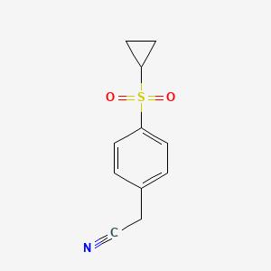 2-(4-(Cyclopropylsulfonyl)phenyl)acetonitrile