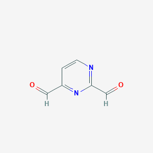 molecular formula C6H4N2O2 B14848103 Pyrimidine-2,4-dicarbaldehyde 