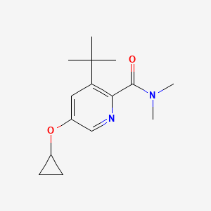 3-Tert-butyl-5-cyclopropoxy-N,N-dimethylpicolinamide