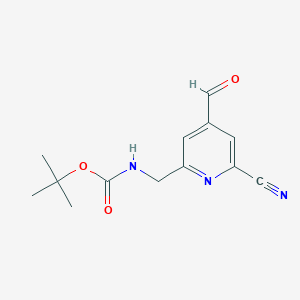 Tert-butyl (6-cyano-4-formylpyridin-2-YL)methylcarbamate