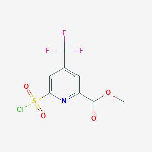 Methyl 6-(chlorosulfonyl)-4-(trifluoromethyl)pyridine-2-carboxylate