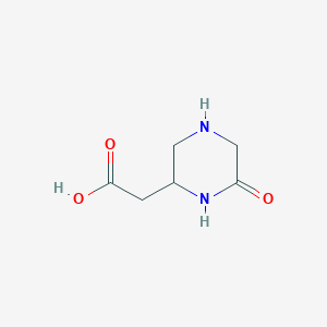 2-(6-Oxopiperazin-2-YL)acetic acid