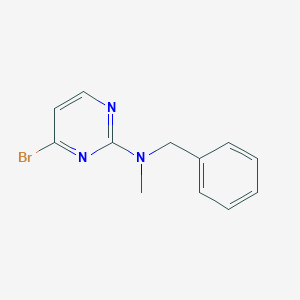 molecular formula C12H12BrN3 B14848180 N-Benzyl-4-bromo-N-methylpyrimidin-2-amine 