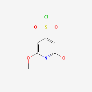 molecular formula C7H8ClNO4S B14848197 2,6-Dimethoxypyridine-4-sulfonyl chloride 