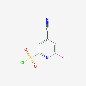 4-Cyano-6-iodopyridine-2-sulfonyl chloride