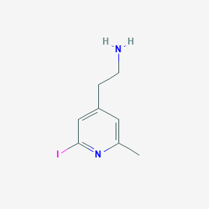 2-(2-Iodo-6-methylpyridin-4-YL)ethanamine