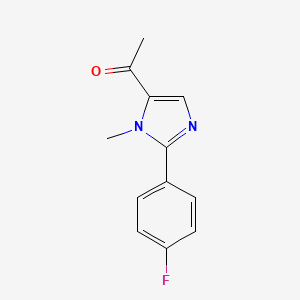 1-[2-(4-Fluorophenyl)-1-methyl-1H-imidazol-5-YL]ethanone