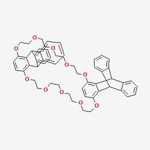 molecular formula C56H56O10 B14848339 Triptycene-derived bisparaphenylene-34-crown-10 