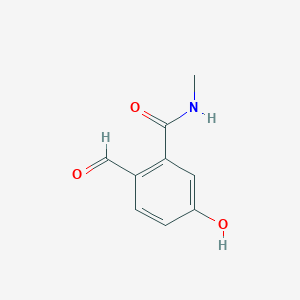 molecular formula C9H9NO3 B14848357 2-Formyl-5-hydroxy-N-methylbenzamide 