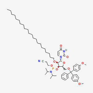 molecular formula C61H91N4O9P B14848369 DMTr-2'-O-C22-rU-3'-CE-Phosphoramidite 