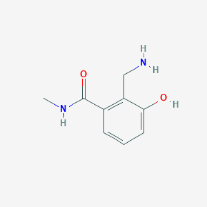 molecular formula C9H12N2O2 B14848375 2-(Aminomethyl)-3-hydroxy-N-methylbenzamide 