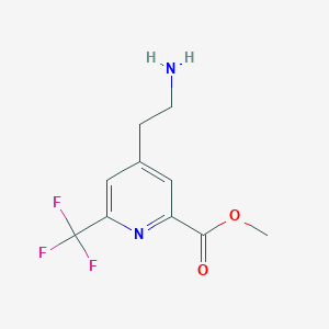 Methyl 4-(2-aminoethyl)-6-(trifluoromethyl)pyridine-2-carboxylate