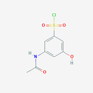 3-(Acetylamino)-5-hydroxybenzenesulfonyl chloride