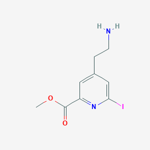 Methyl 4-(2-aminoethyl)-6-iodopyridine-2-carboxylate