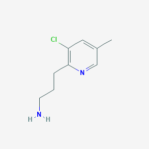 3-(3-Chloro-5-methylpyridin-2-YL)propan-1-amine