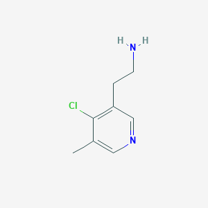 molecular formula C8H11ClN2 B14848489 2-(4-Chloro-5-methylpyridin-3-YL)ethanamine 