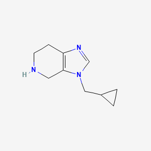 molecular formula C10H15N3 B14848495 3-(Cyclopropylmethyl)-4,5,6,7-tetrahydro-3H-imidazo[4,5-C]pyridine CAS No. 1393585-01-7