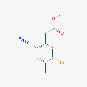 Methyl 5-bromo-2-cyano-4-methylphenylacetate