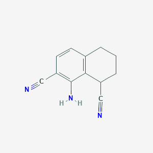 8-Amino-1,2,3,4-tetrahydronaphthalene-1,7-dicarbonitrile