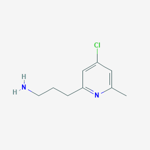 3-(4-Chloro-6-methylpyridin-2-YL)propan-1-amine