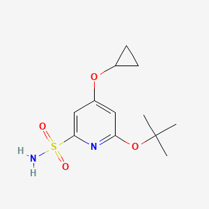 6-Tert-butoxy-4-cyclopropoxypyridine-2-sulfonamide