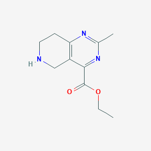 molecular formula C11H15N3O2 B14848551 Ethyl 2-methyl-5,6,7,8-tetrahydropyrido[4,3-D]pyrimidine-4-carboxylate 