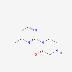 molecular formula C10H14N4O B14848559 1-(4,6-Dimethyl-pyrimidin-2-YL)-piperazin-2-one 