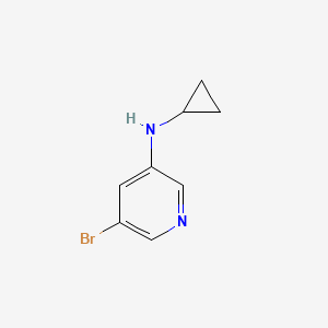 molecular formula C8H9BrN2 B14848571 5-Bromo-N-cyclopropylpyridin-3-amine CAS No. 1209459-26-6