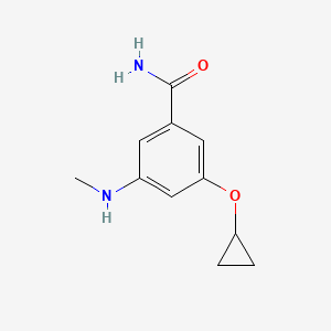 3-Cyclopropoxy-5-(methylamino)benzamide