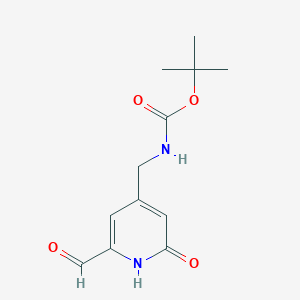 Tert-butyl (2-formyl-6-hydroxypyridin-4-YL)methylcarbamate