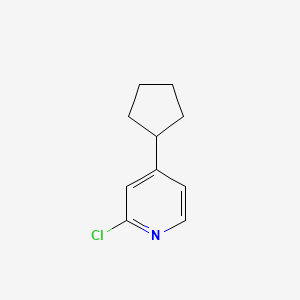 2-Chloro-4-cyclopentylpyridine