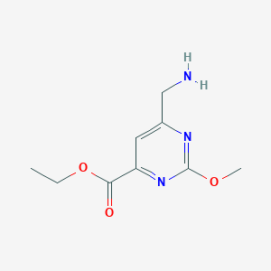 Ethyl 6-(aminomethyl)-2-methoxypyrimidine-4-carboxylate