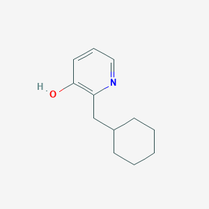 molecular formula C12H17NO B14848619 2-(Cyclohexylmethyl)pyridin-3-OL 