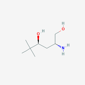 molecular formula C8H19NO2 B14848628 (2R,4S)-2-Amino-5,5-dimethyl-1,4-hexanediol 