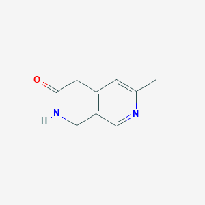 molecular formula C9H10N2O B14848634 6-Methyl-1,4-dihydro-2,7-naphthyridin-3(2H)-one 