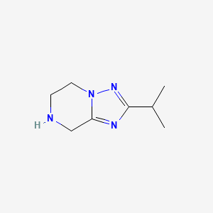 molecular formula C8H14N4 B14848643 2-Isopropyl-5,6,7,8-tetrahydro[1,2,4]triazolo[1,5-A]pyrazine 