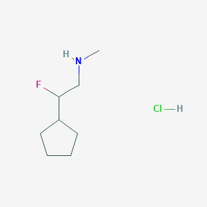 B1484866 (2-Cyclopentyl-2-fluoroethyl)(methyl)amine hydrochloride CAS No. 2098061-81-3