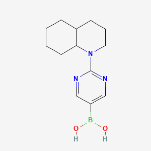 molecular formula C13H20BN3O2 B14848666 [2-(Octahydroquinolin-1(2H)-YL)pyrimidin-5-YL]boronic acid 