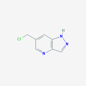 molecular formula C7H6ClN3 B14848703 6-(Chloromethyl)-1H-pyrazolo[4,3-B]pyridine CAS No. 1260665-47-1