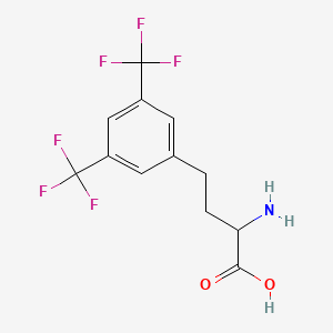 molecular formula C12H11F6NO2 B14848728 2-Amino-4-(3,5-bis-trifluoromethyl-phenyl)-butyric acid CAS No. 1260637-68-0