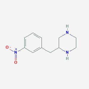 molecular formula C11H15N3O2 B14848763 2-(3-Nitro-benzyl)-piperazine 